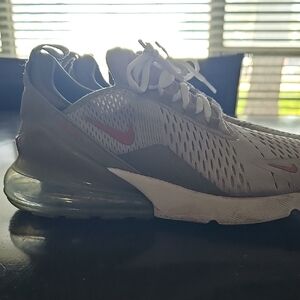 Men's Nike Air Max 270 Men's Gray and Red Sneakers